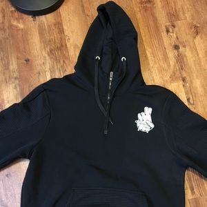 TTP Zip up pullover hoodie/ Big titty on the back